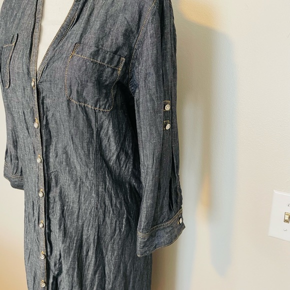 Nautica Denim Shirt Dress - Picture 3 of 4